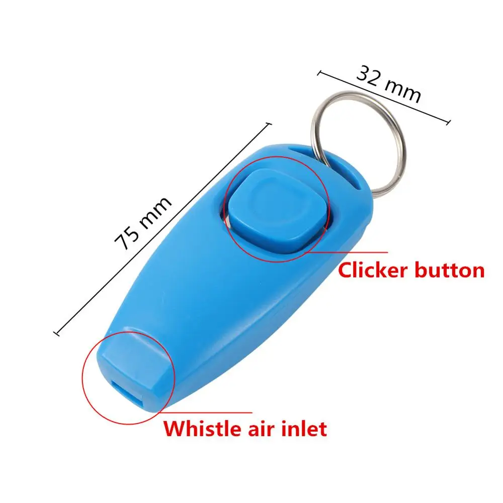 Silbato y Clicker para perro y mascota, herramienta de ayuda de entrenamiento para dejar de ladrar, entrenador portátil, suministros de productos para mascotas, 1 unidad - imagen 2