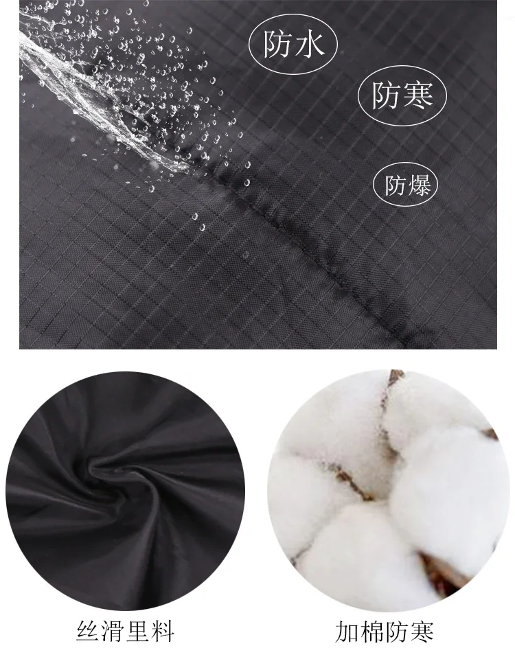 Chaleco acolchado cálido para perros, ropa roja y negra para perros, ropa de invierno, abrigo para cachorros, chaqueta con arnés, ropa impermeable para mascotas, disfraz XS-XXL - imagen 3