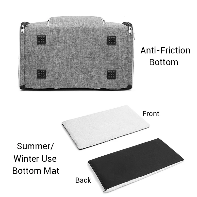 Mochila portátil de viaje para gatos, mochila para 2 gatos, mochila plegable de gran tamaño para transportar perros, bolso para mascotas, aprobado por aerolínea - imagen 4