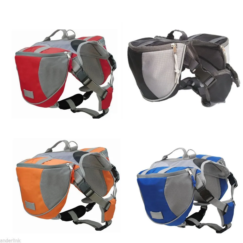 Bolsa de sillín para perro, mochila para perros medianos y grandes, portador para exteriores, senderismo, Camping, entrenamiento, bolsa de aperitivos - imagen 2
