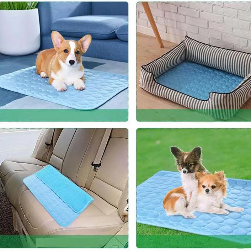 Colchoneta refrescante para perros, manta fresca de verano para perros pequeños y grandes, gatos, tumbona transpirable para dormir, sofás, colchón - imagen 4