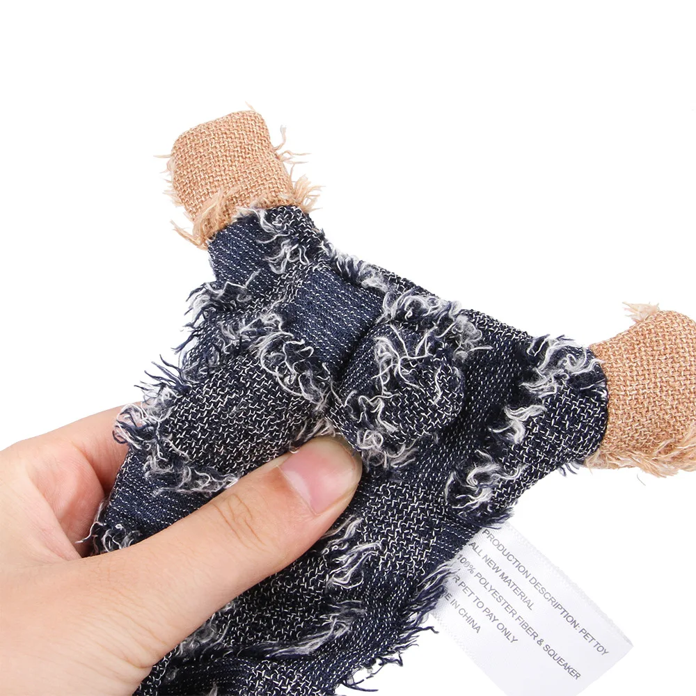 Juguete vocal resistente a las mordeduras para mascotas, suministros para perros, cachorros, nudo masticable de algodón, para perros pequeños y medianos, 1 unidad - imagen 5