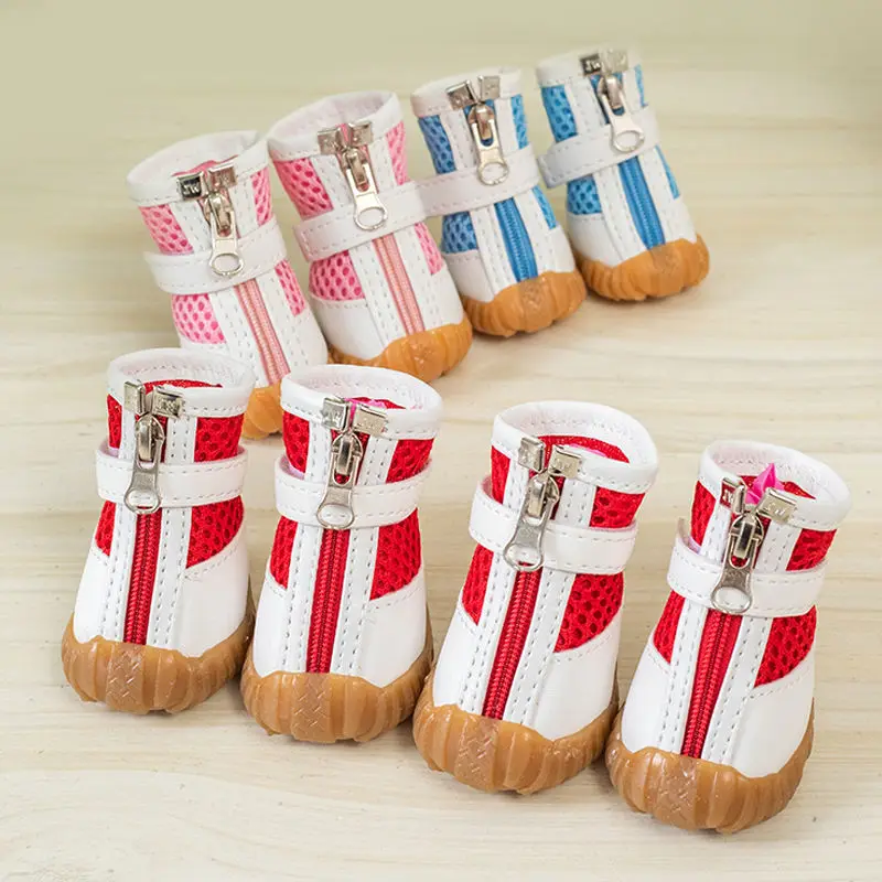 zapatos moda mascotas calzado impermeable transpirable perros pequeños novedad 2021