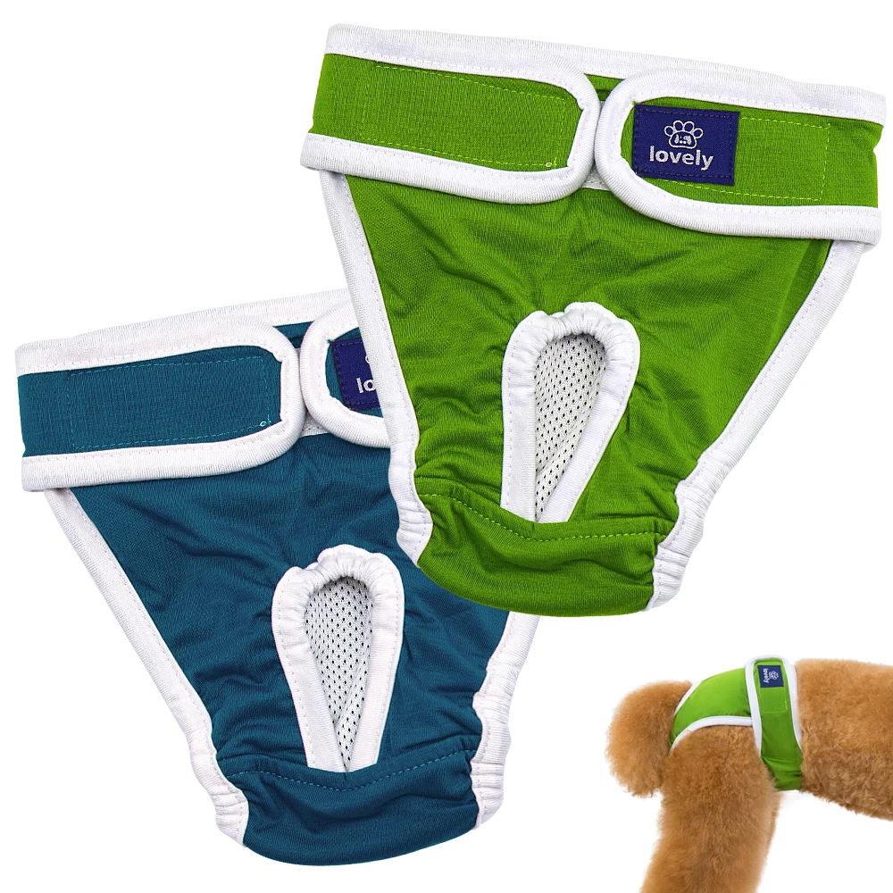 Pañal suave para perro, pantalones fisiológicos reutilizables, lavables, pantalones cortos absorbentes para mascotas, bragas sanitarias - imagen 2