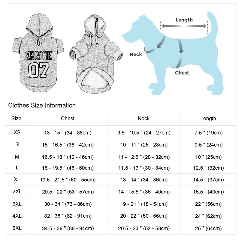 Sudaderas con capucha PET ARTIST en varios colores para perros pequeños y grandes