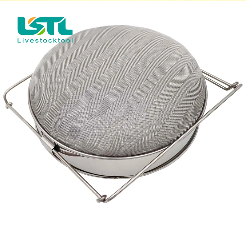 Colador de filtro de miel de abeja, doble tamiz de acero inoxidable, colador de apicultura, colador de Yogurt, herramientas de apicultura prácticas - imagen 4