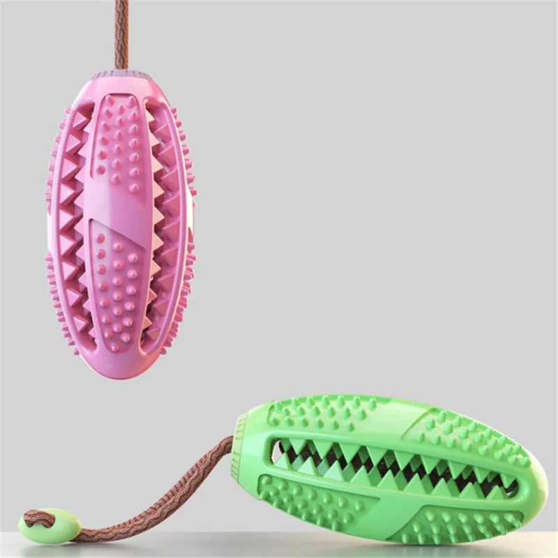 Pet Dog Toys Interactive Natural Rubber Ball Toy Funny Interactive Elasticity Clean Teeth Playing Moral Balls Dogs Chew Toys - imagen 3