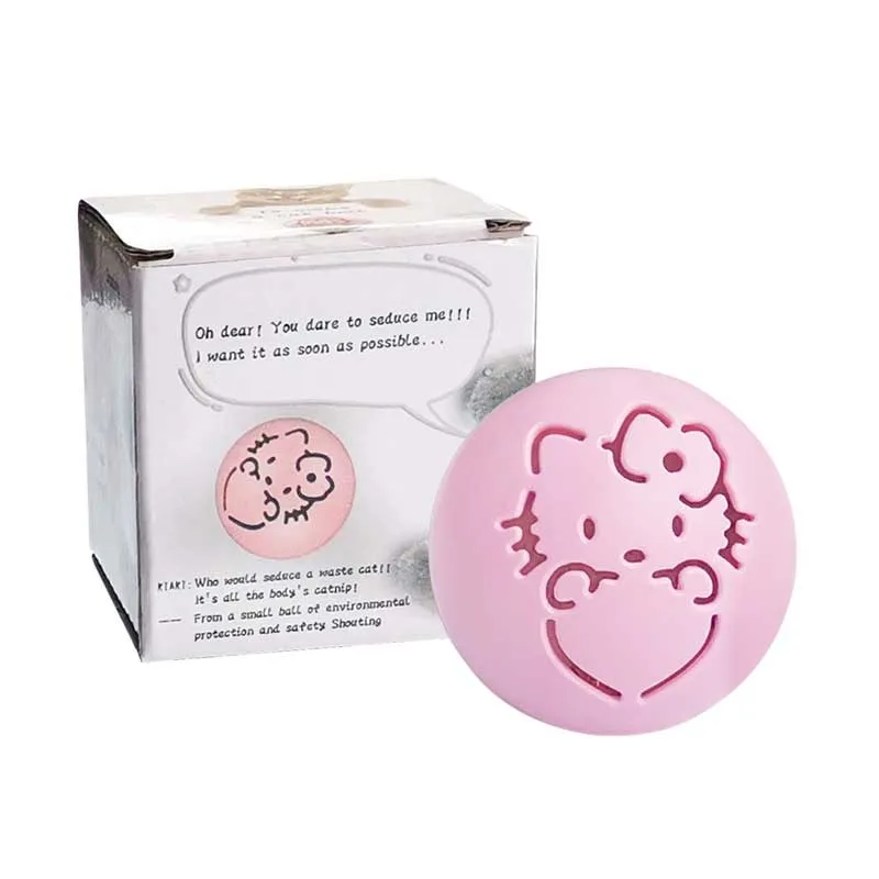 De juguete de plástico gato bola Tease gato bola juguete para gatos gato morder, jugar interactivo pelota de juguete - imagen 3