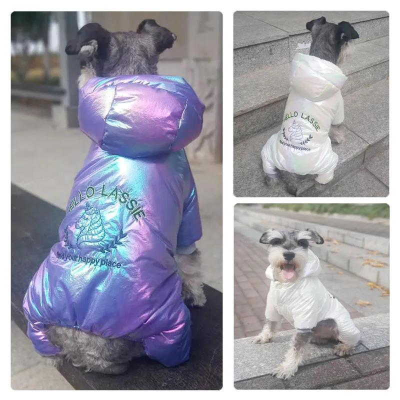 Ropa cálida de invierno para perros pequeños, monos impermeables para Yorkies, disfraz acolchado de algodón para mascotas, Color de sueño, cachorro, nuevo