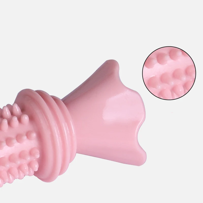Pet Dog Toys TPR Chewing Molar Candy Dog Teeth Cleaning Toy Dog Toothbrush Molar Rod Interactive Training Pull Ring Toys - imagen 3