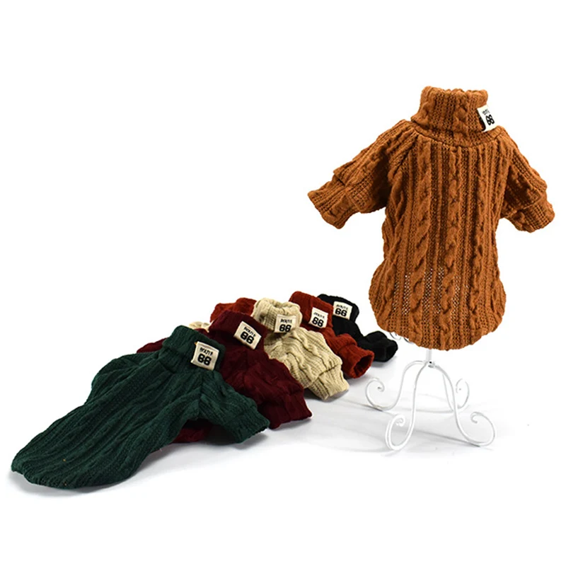 Suéter de punto para mascotas con diseño cálido y abrigador de invierno