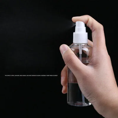 Botella de Spray transparente para desinfectante, espray pequeño cosmético, regadera pequeña, frasco desinfectante de Alcohol, 50, 60 y 100ML - imagen 5