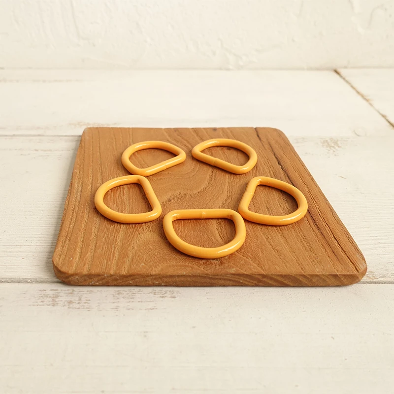 Anillo D colorido de Metal DIY para Collar de perro, conexión de 25mm, hebillas de metal de aleación, Clip de cierre de correas semianillo DIY, 1 ud. - imagen 5