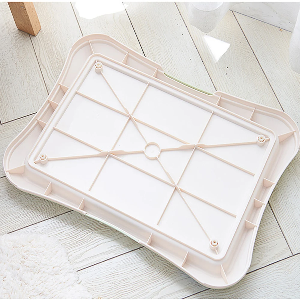 Inodoro para mascotas, inodoro portátil para entrenamiento de perros, orinal interior para perros pequeños, gatos, soporte para almohadilla para cachorros, bandeja fácil de limpiar, suministros para mascotas - imagen 5