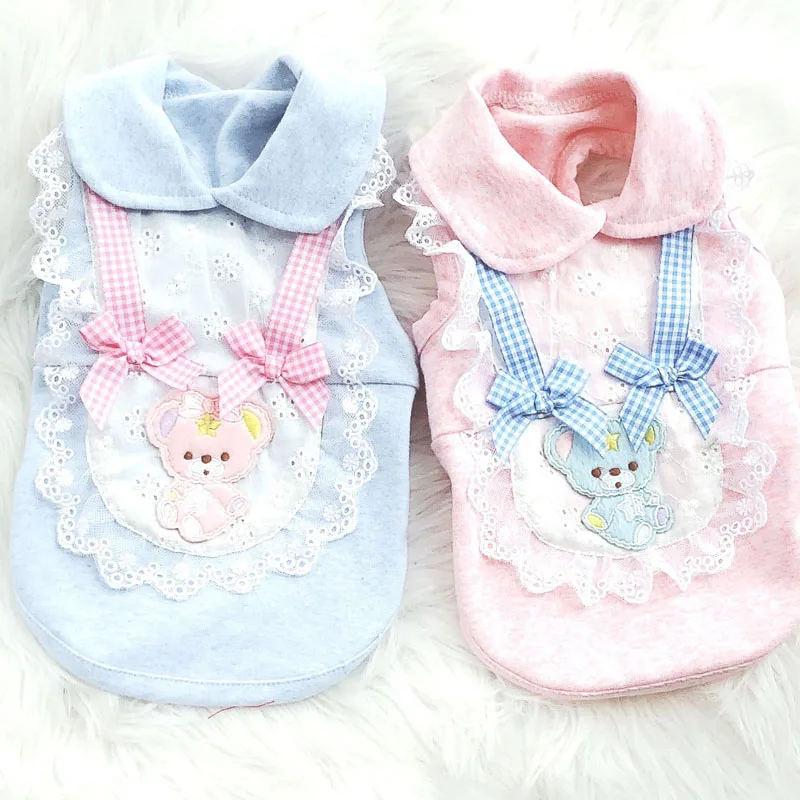 Chaleco a cuadros de lujo con capucha para perros pequeños, solapa rosa y azul, ropa elegante de manga corta para perros, camisa para cachorros y gatos, ropa para Chihuahua XL - imagen 4