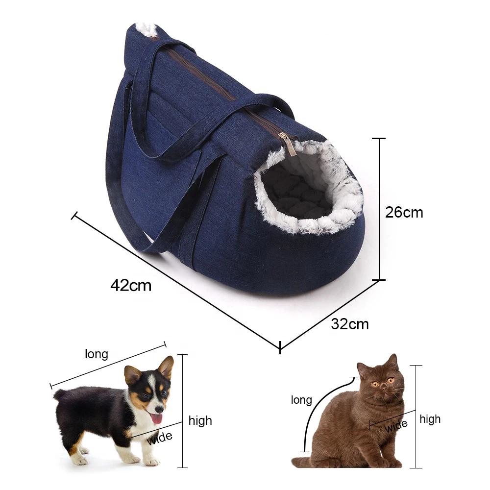 Blue cat bag
