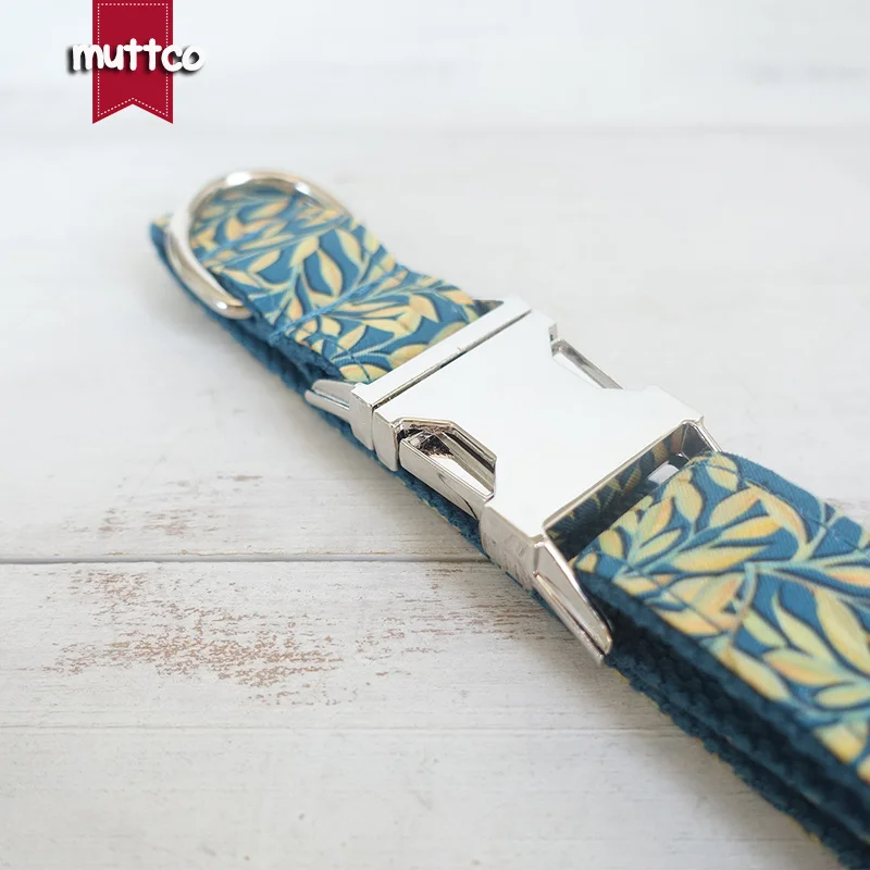 MUTTCO Collar de perro grabado, correa de entrenamiento para caminar para perros, nombre personalizado de perro THE GOLDEN LEAVES, accesorio para perros, suministro para mascotas UDC089 - imagen 4