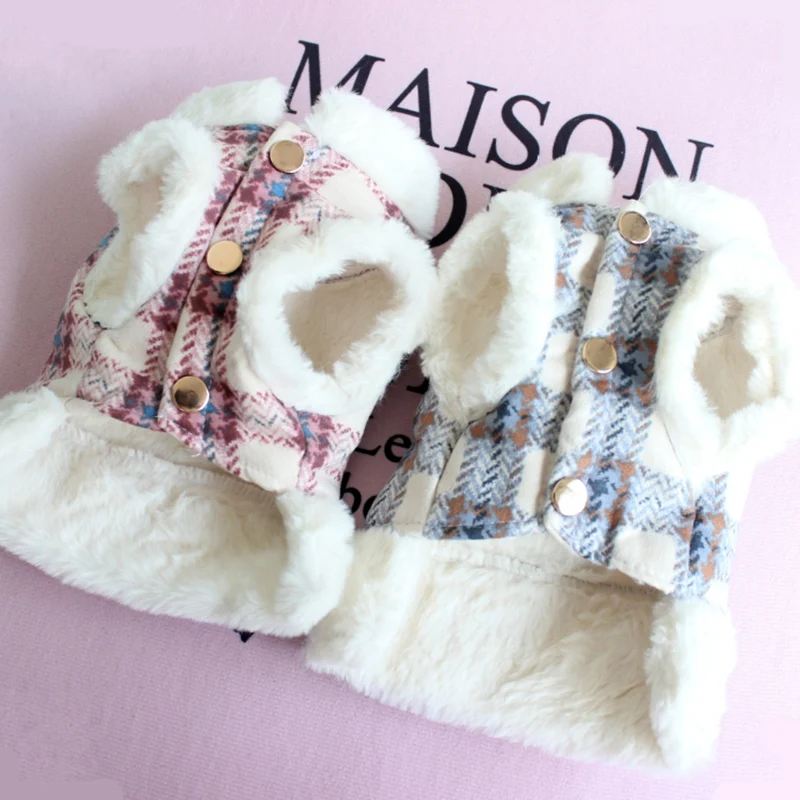 Chaqueta con arnés de lujo para gatos con hebilla, ropa cálida de invierno para mascotas, Gatos, Katten, Kedi, abrigo para perros, disfraz de mascotas - imagen 5