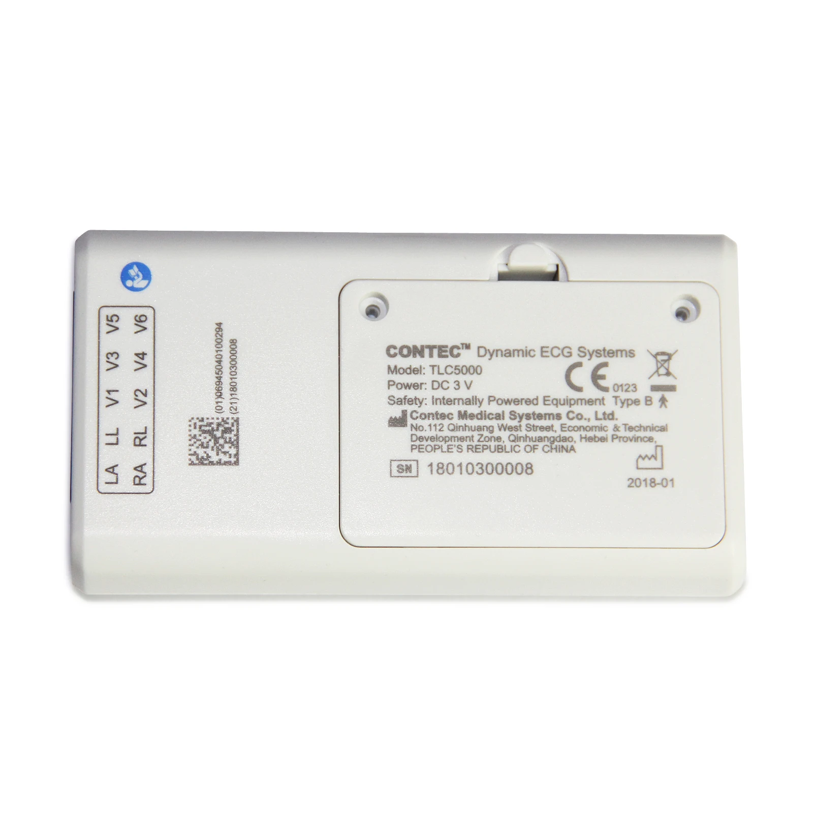 CONTEC-dispositivo ECG portátil TLC5000 de 12 canales, monitor de frecuencia cardíaca, 24 horas, con pantalla LCD, sistema EKG CE - imagen 5