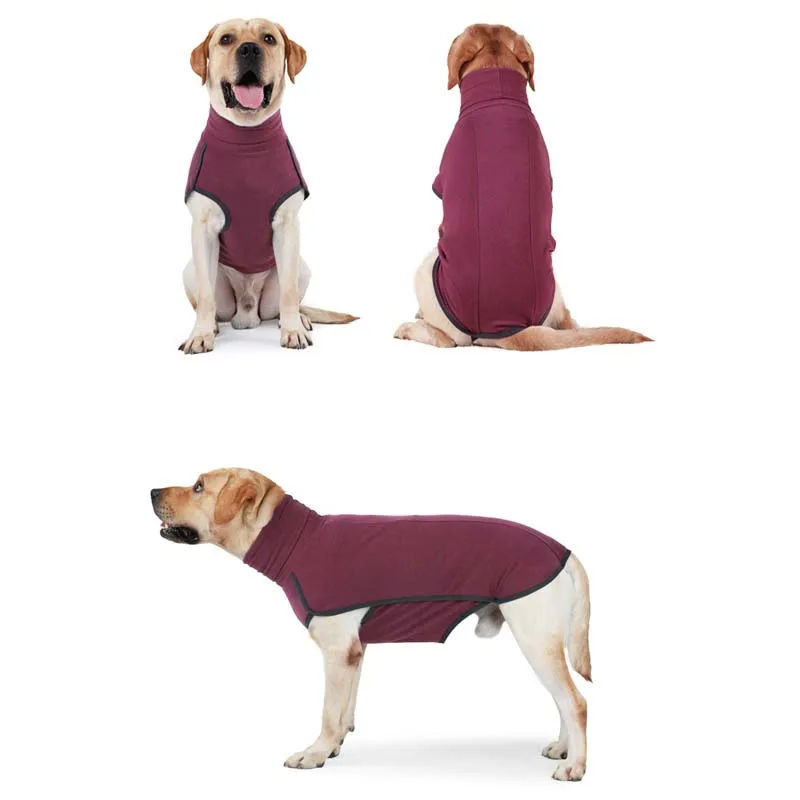 Mono de invierno de cuello alto para todas las razas de perros pequeños y grandes, suéter elástico con capucha, abrigo cálido para Bulldog, ropa para mascotas, nuevo - imagen 3