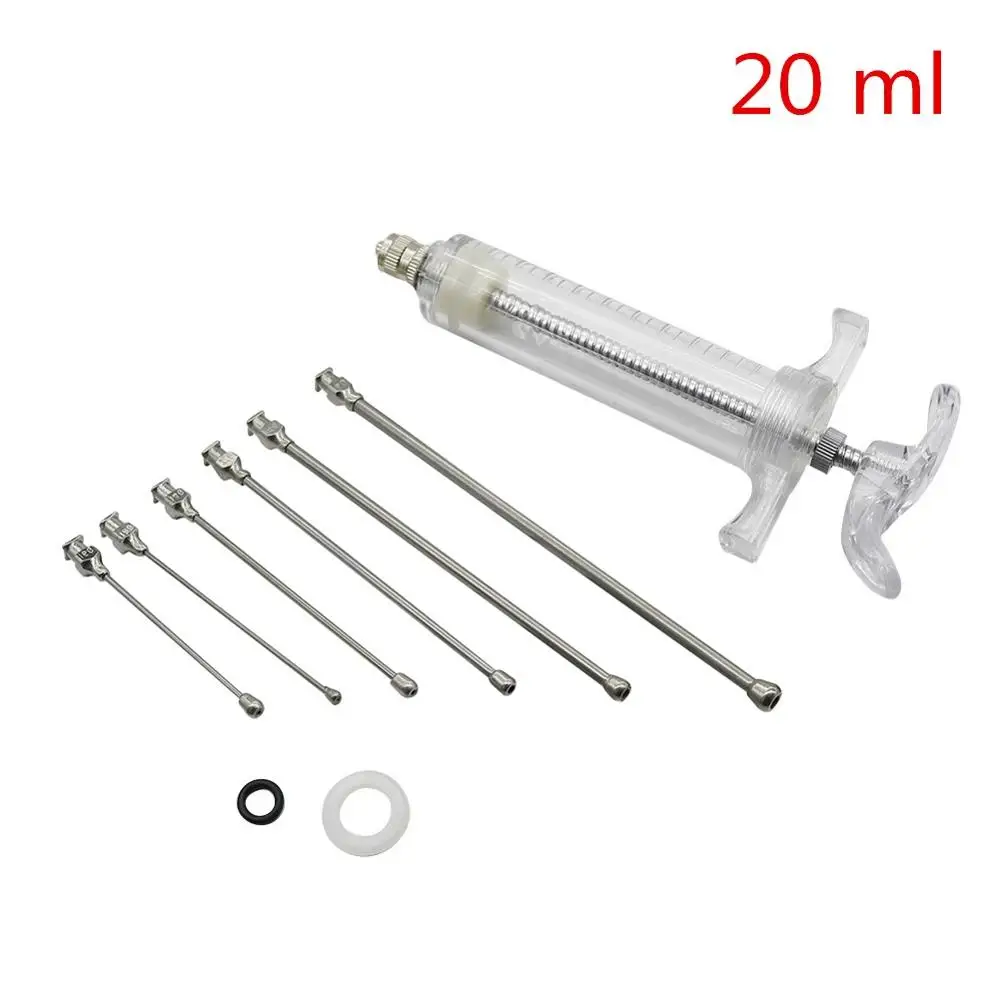 Kit de jeringa de alimentación para loros, jeringa de alimentación para pájaros con 6 uds., tubos rectos, accesorios para comederos de pájaros, 10ml/20ml/50ml - imagen 5