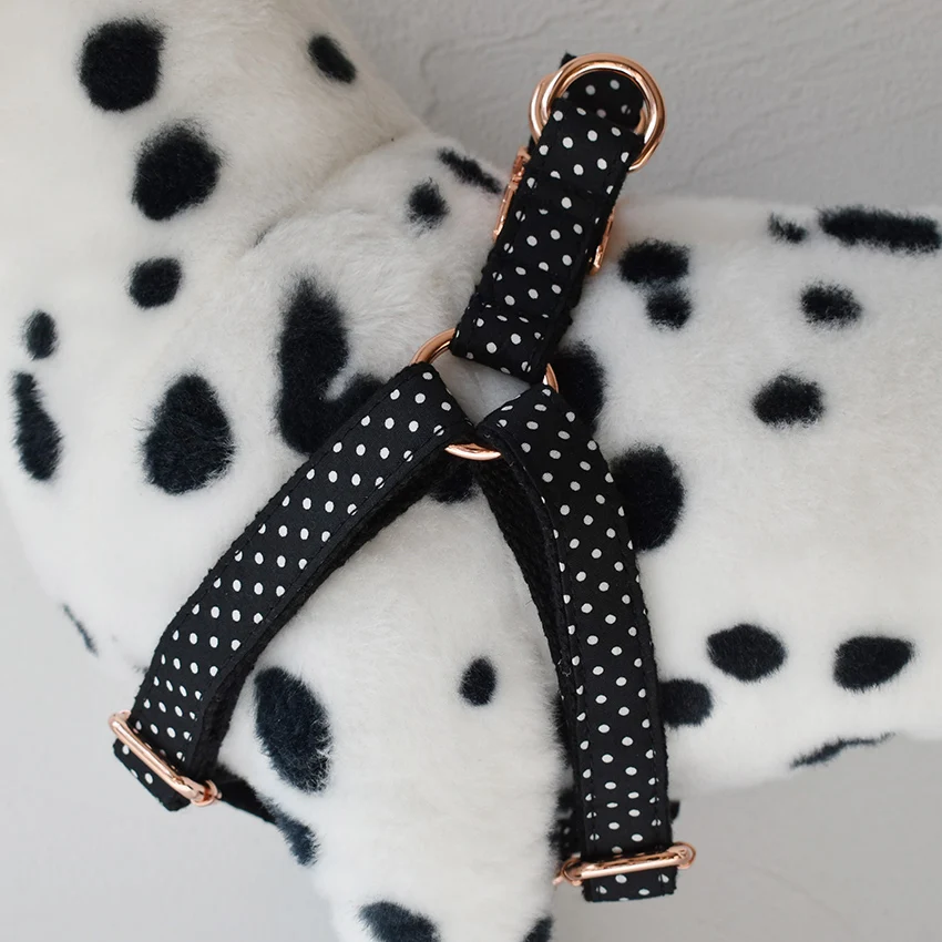 Black wave point-correas personalizadas para el pecho de perro, placa de identificación grabada para perros pequeños, medianos y grandes, Pitbull, Pug, Cocker Spaniel - imagen 3