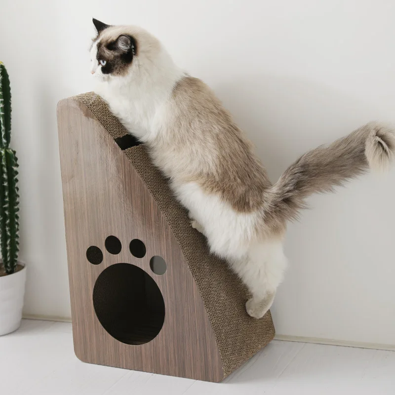Rascador de garra para gatos, amoladora de arena grande resistente al desgaste, cuenco de papel corrugado, tablero de rascado para gatos, alfombrilla raspadora de uñas, juguete para gatos de descanso