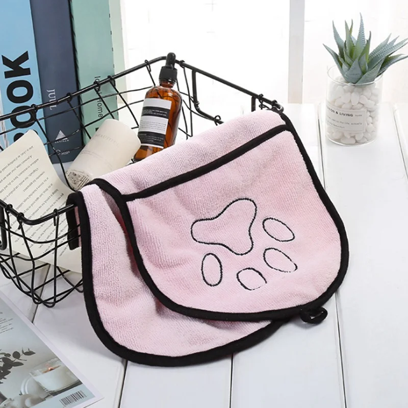 Toalla de baño de microfibra para perro, albornoz de secado ultraabsorbente con bolsillo para gatos y perros pequeños y grandes - imagen 4
