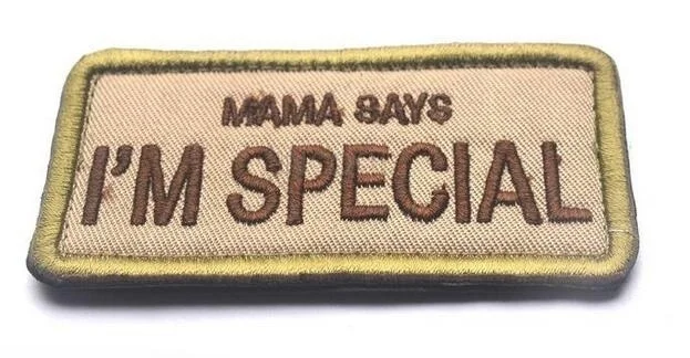 MAMA dice que soy un parche bordado especial, insignia de brazalete, apliques de costura decorativos militares, adornos, parches tácticos - imagen 3