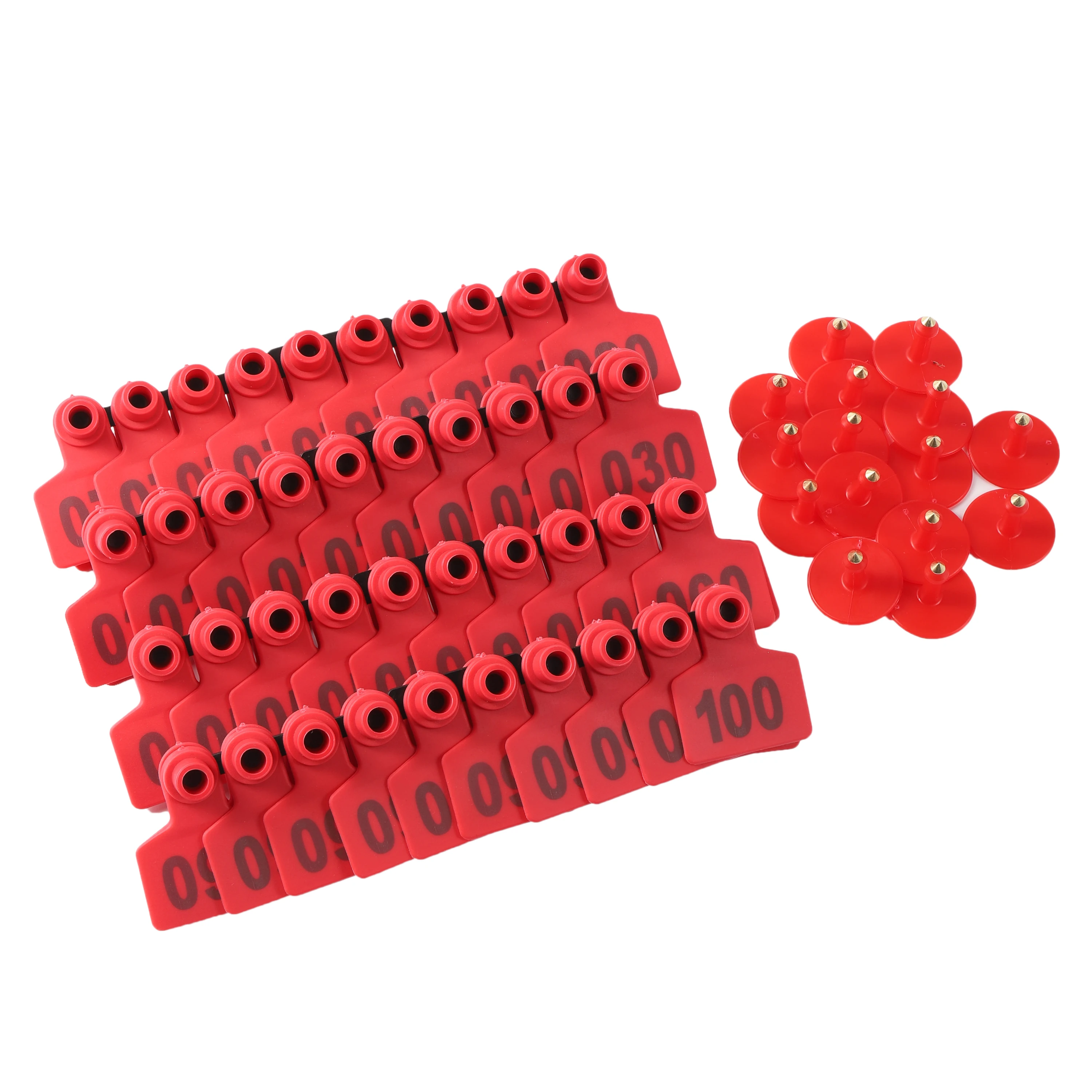 Señalización de oreja de cerdo no. 001-500 Pendientes de cabeza de cobre Equipo de cerdo Tarjetas de identificación de animales Envío gratis - imagen 3