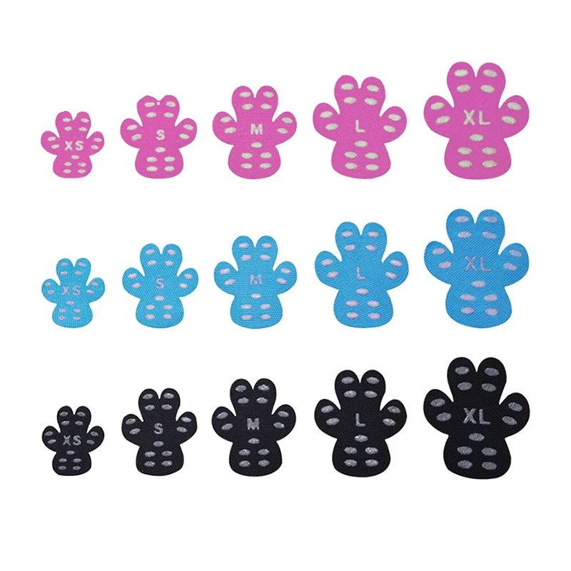 Zapatos de playa antideslizantes para perros, calcetines invisibles desechables, parche para pies de mascotas pequeñas y medianas, productos para cachorros, 4 unidades por juego - imagen 3