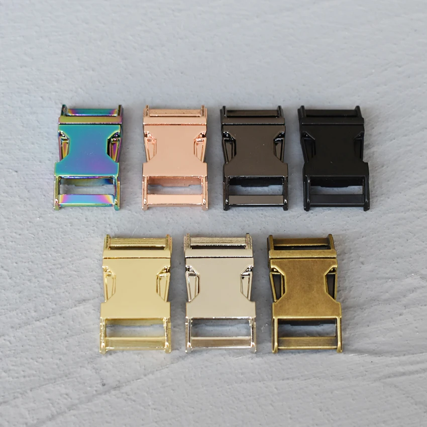 20mm 1 pieza de Metal ajustable D anillo gancho de presión hebilla de cinturón para mochilas zapatos bolsa gato correa perro Collar hebillas accesorios DIY - imagen 5