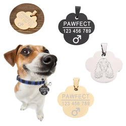 Placa identificativa para collar de gato y perro – Forma patita
