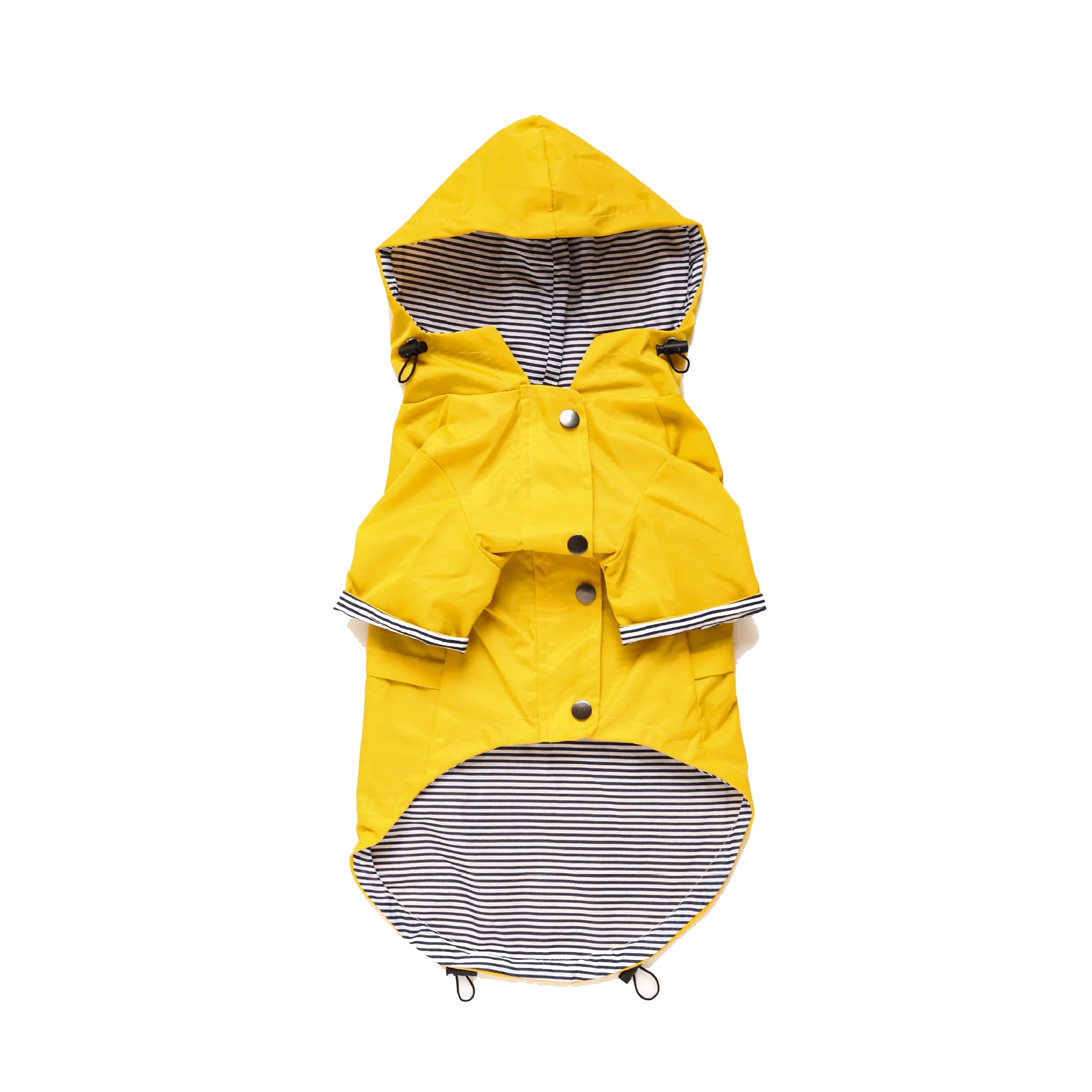 Yellow dog raincoat