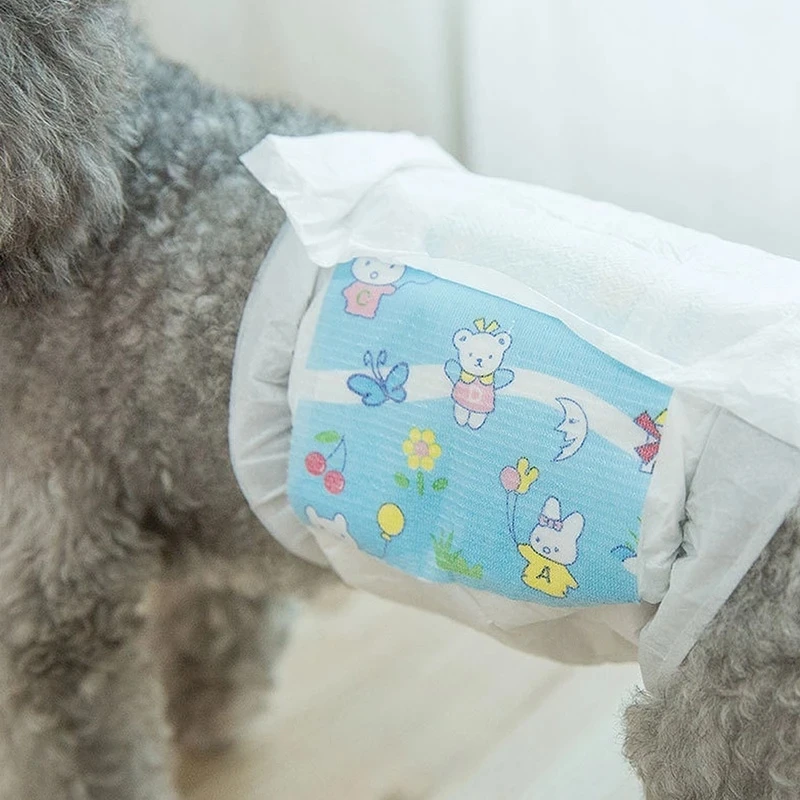 Pañales para perros masculinos de súper absorción, pantalones fisiológicos desechables a prueba de fugas, pañales para mascotas, bragas para cachorros, pañales de papel para perros