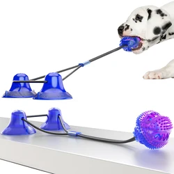 Juguete interactivo con ventosa para perros