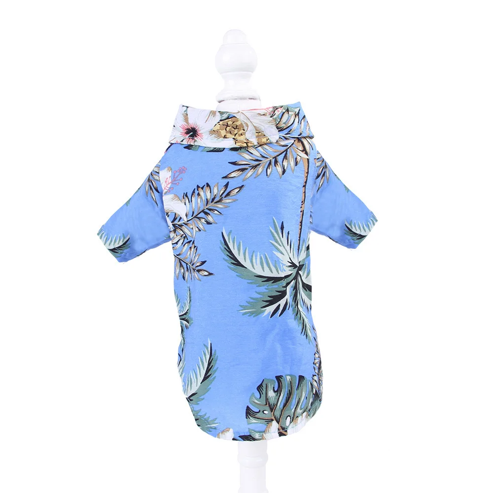 Ropa de verano para perro, camisa hawaiana para Bulldog Francés, ropa para perros pequeños y medianos, camisetas para gatos, Chiahuahua - imagen 3