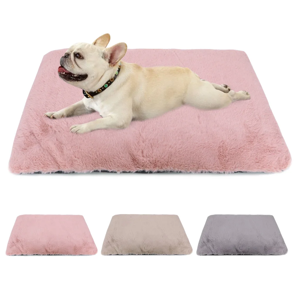 Cama cálida para perros, colchoneta para mascotas, camas para dormir para perros y gatos, cojín de lana suave para cachorros, perros pequeños, medianos y grandes, cojín para sofá para mascotas