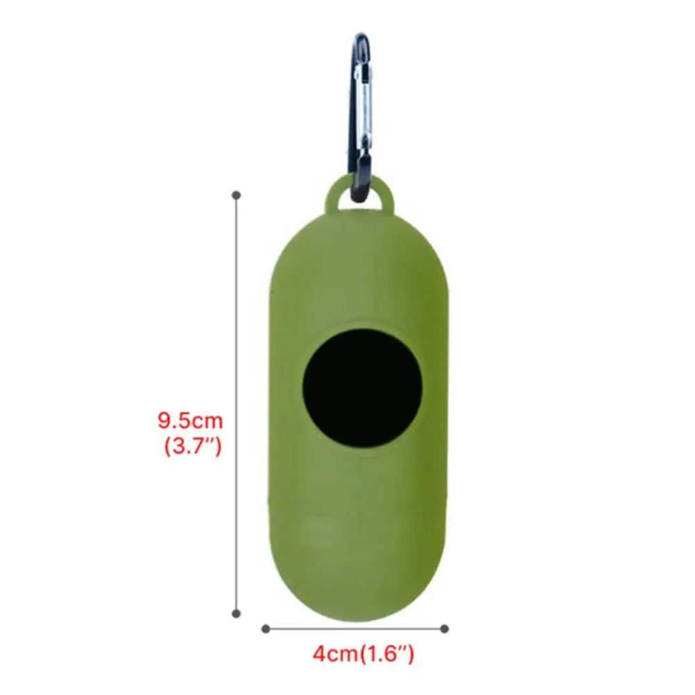 Dispensador de bolsas de basura para perros, portador de residuos verde y negro, accesorio de suministro para mascotas, herramientas pequeñas para perros y gatos, soporte para bolsas de excrementos - imagen 2