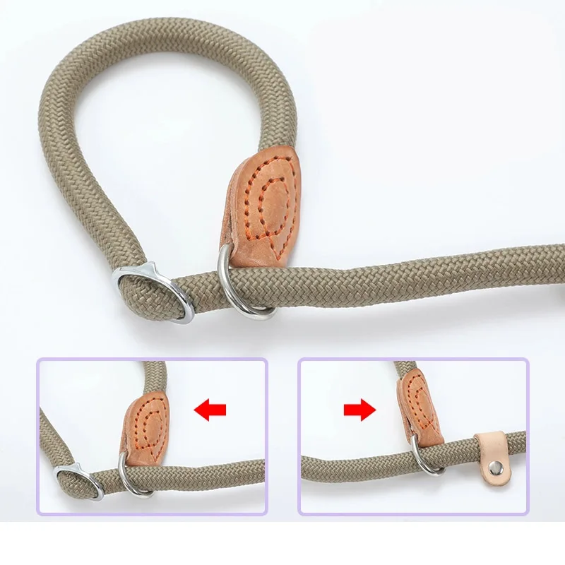 Correa de nailon para perro, arnés ajustable de plomo para perro, correa de cuerda duradera, suministros ligeros para perros, accesorios de entrenamiento para caminar - imagen 4