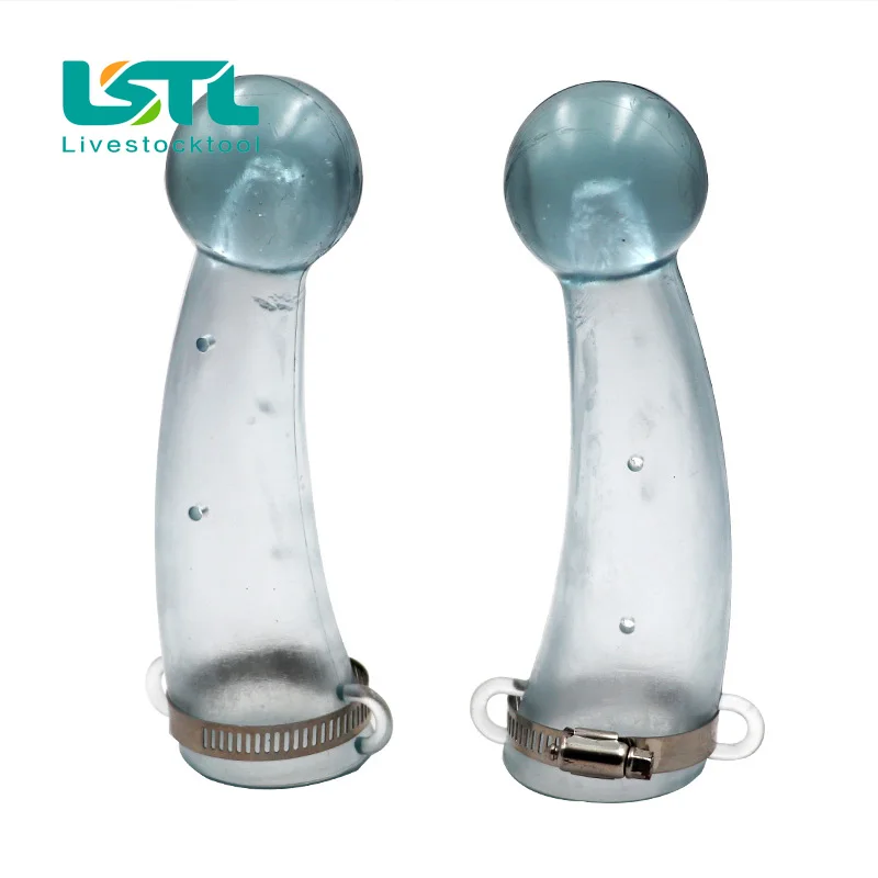 1 par de bocina de buey de silicona cubierta protectora de pantorrilla herramienta de prevención de colisión de vaca protección superior bocina de silicona protege - imagen 2