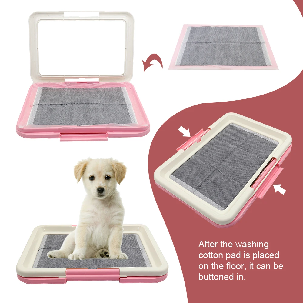 Orinal portátil para perros y mascotas, cajas de arena para gatos, bandeja de arena para cachorros, inodoro de entrenamiento, suministros para mascotas fáciles de limpiar - imagen 2