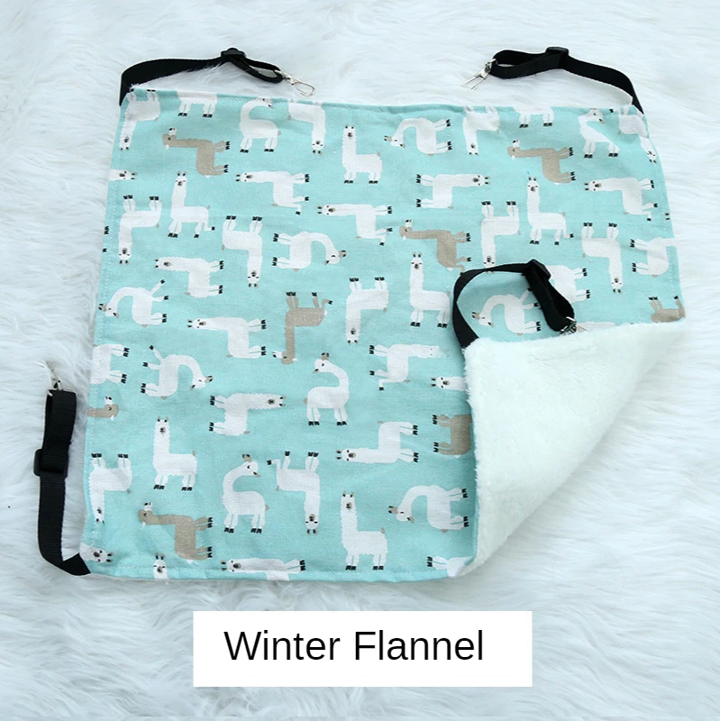 Hamaca de lona con jaula para gatos, saco de dormir de franela para animales, columpio ajustable de doble cara disponible, hamaca colgante para mascotas - imagen 5