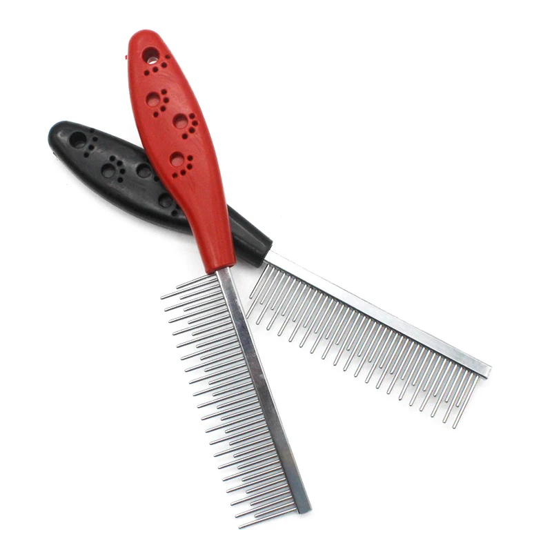 Cepillo de acero inoxidable para perros y gatos, peine de alfiler para perros y gatos, herramientas de aseo para perros, 19,5x3cm - imagen 2