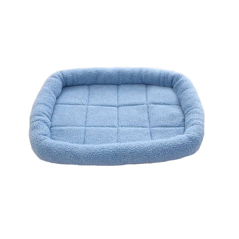 Benepaw-alfombrilla suave y cálida para perro, 5 colores, duradera, de lana de cordero, para dormir, gran oferta, cama para cachorro, rosa/Beige/azul/gris/marrón - imagen 5