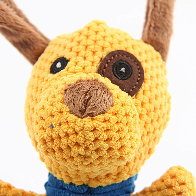 Juguetes de peluche para mascotas, juguetes para masticar de animales de dibujos animados, sonido chirriante, cachorro, gato, juguete interactivo para perros pequeños - imagen 5