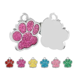 Tag identificativo con huella para perro y gato – Llavero personalizado