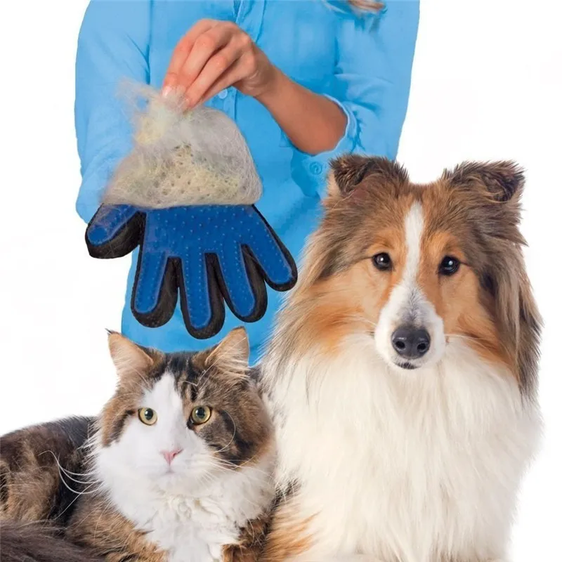 Guante de aseo para mascotas, cepillo para gatos, peine, Hackle para gatos, cepillo para deshedding, guante para perros, guantes para el pelo de mascotas para el cuidado de perros XW. - imagen 2