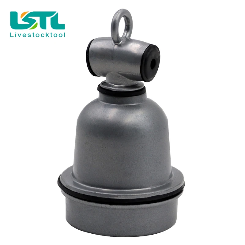 Portalámparas de calefacción para mascotas, portalámparas de cerámica impermeable con aislamiento de 220V, con un pequeño portalámparas de calor para granjas, portalámparas en T pequeño - imagen 2