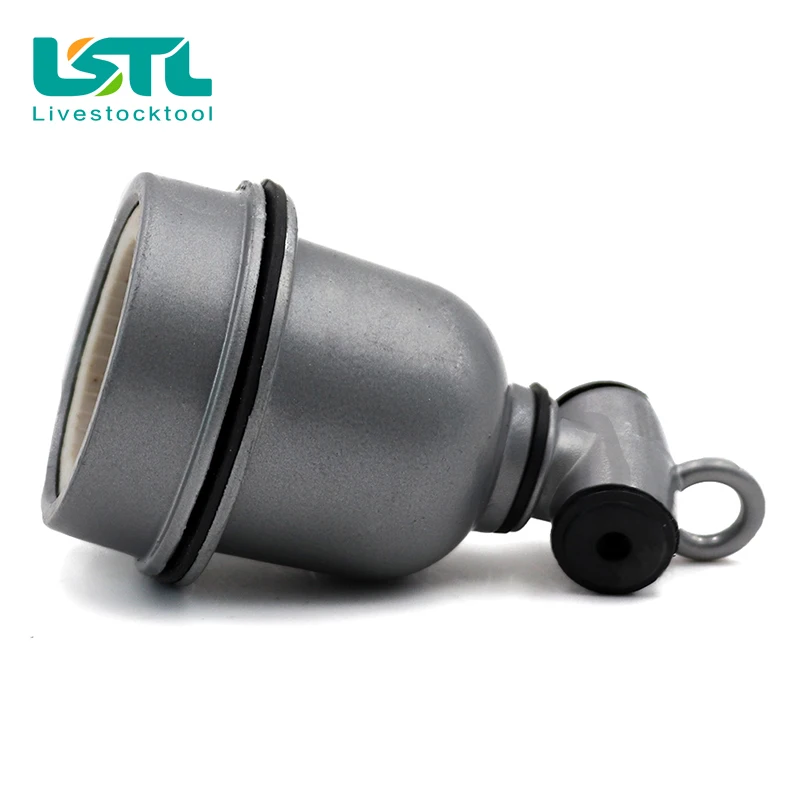 Portalámparas de calefacción para mascotas, portalámparas de cerámica impermeable con aislamiento de 220V, con un pequeño portalámparas de calor para granjas, portalámparas en T pequeño - imagen 5